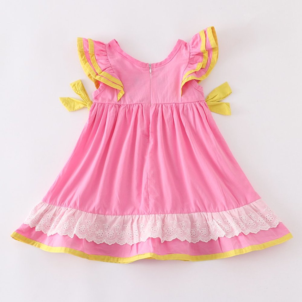 Boutique School Bus Girls Back to School Ruffle Dress - Picture 5 of 6